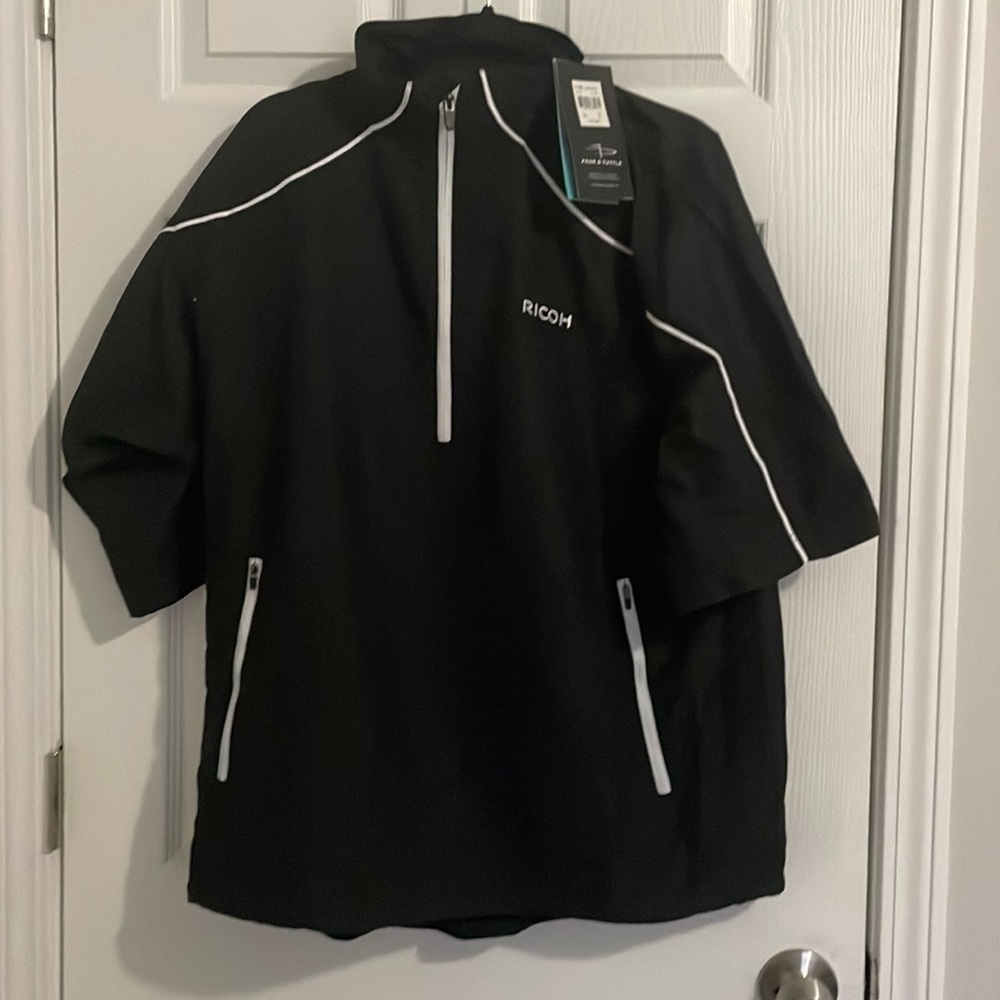 NWT Page and Tuttle quarter zip golf pullover